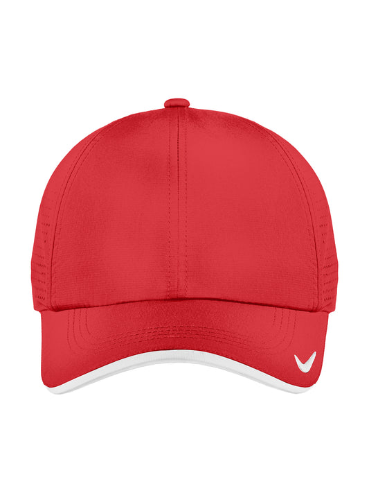 Unisex Dri-FIT Perforated Performance Cap - NKFB6445 - University Red/ White