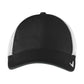 Unisex Stretch-to-Fit Mesh Back Cap - NKFB6448 - Black/ White