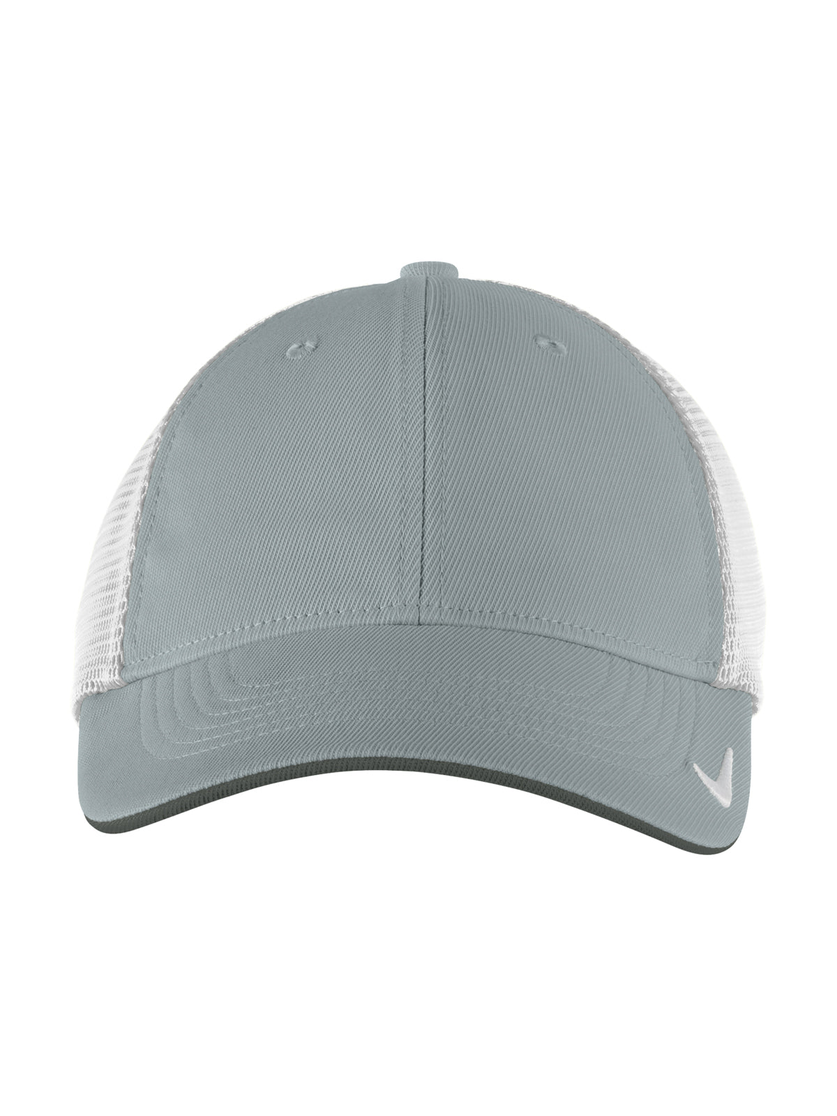 Unisex Stretch-to-Fit Mesh Back Cap - NKFB6448 - Cool Grey/ White