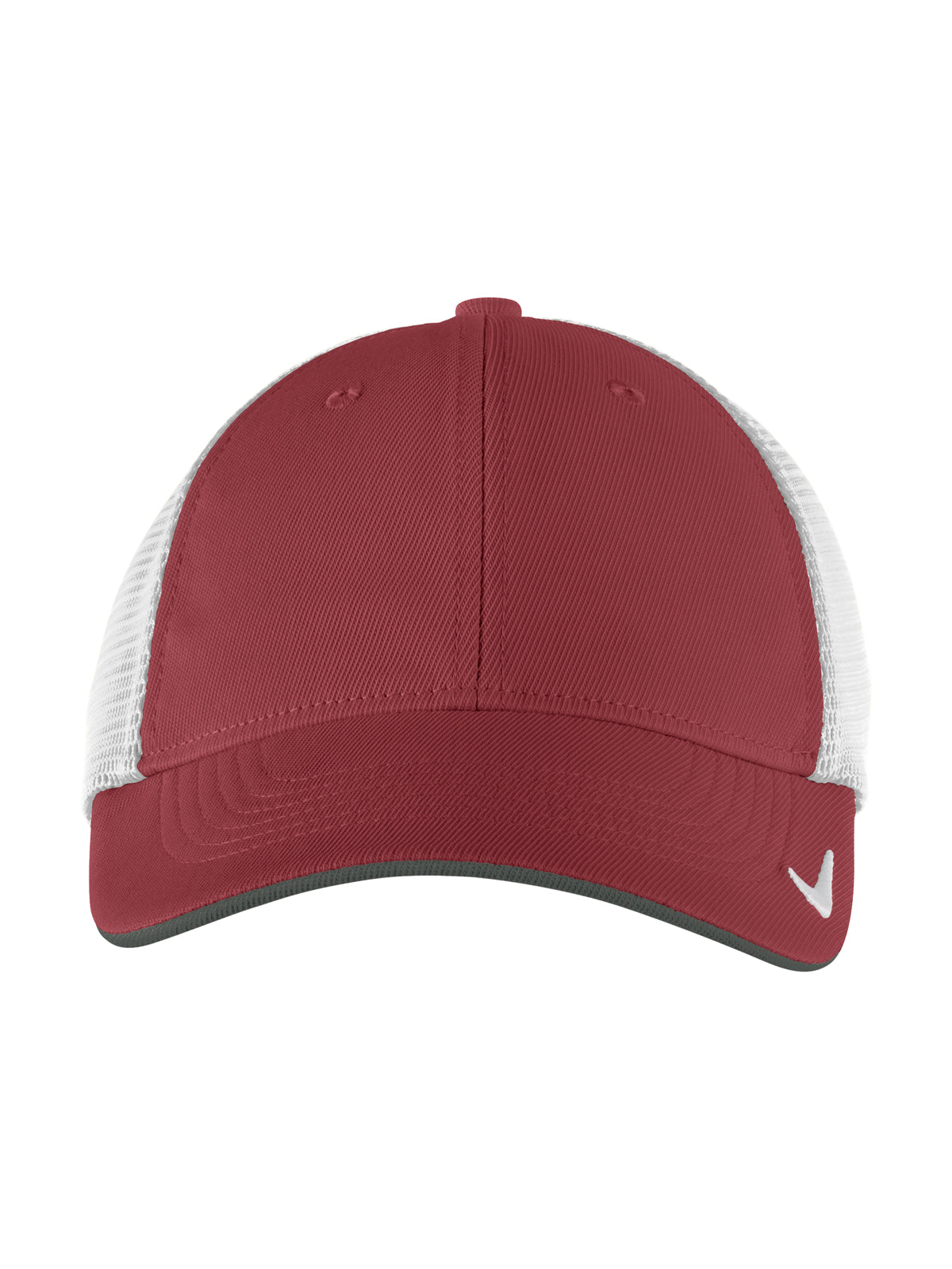 Unisex Stretch-to-Fit Mesh Back Cap - NKFB6448 - Team Red/ White