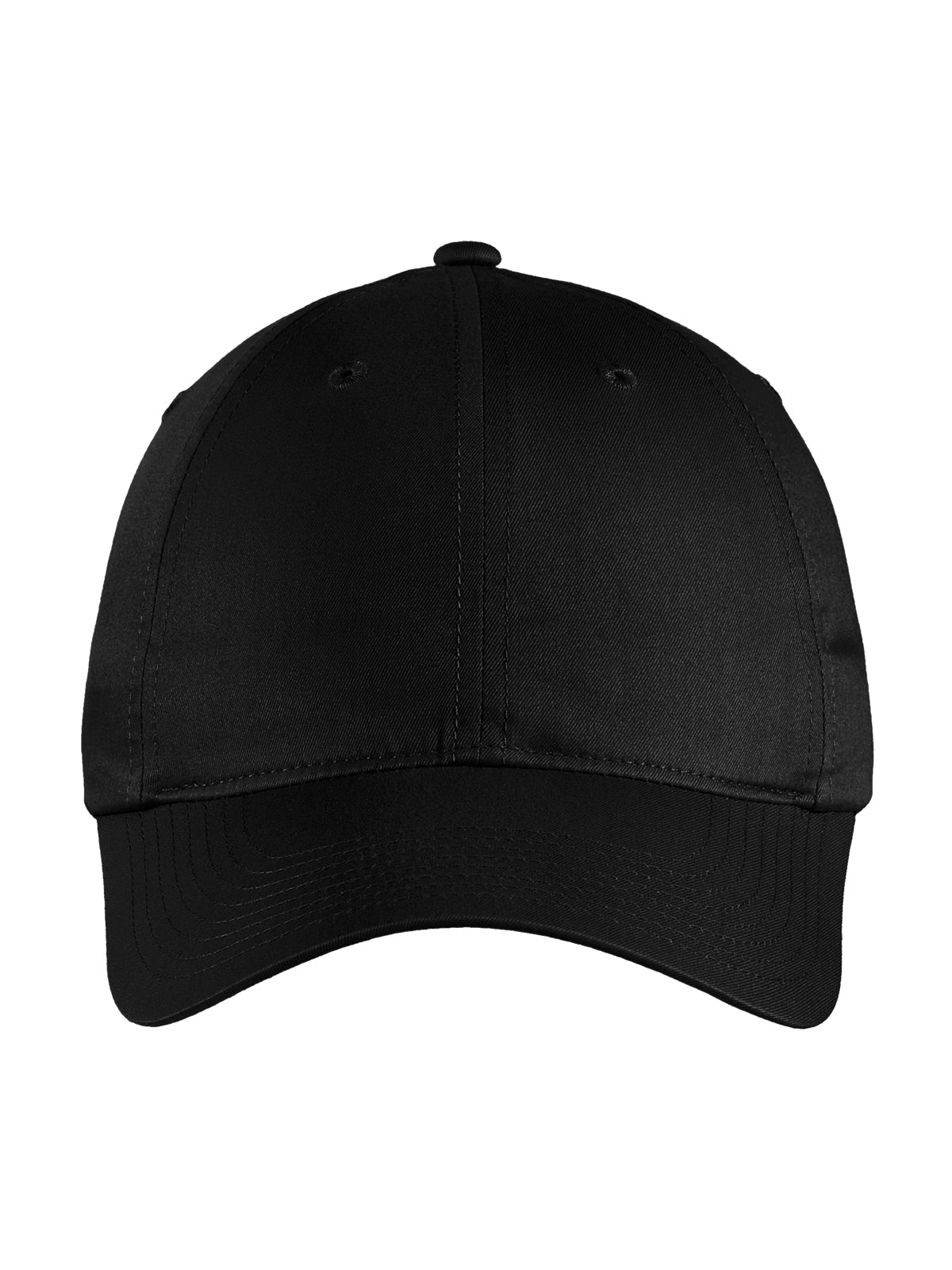 Unisex Unstructured Cotton/Poly Twill Cap - NKFB6449 - Black