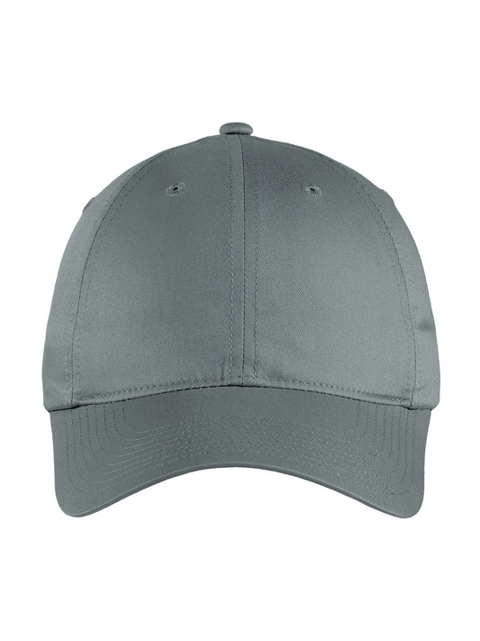 Unisex Unstructured Cotton/Poly Twill Cap - NKFB6449 - Dark Grey