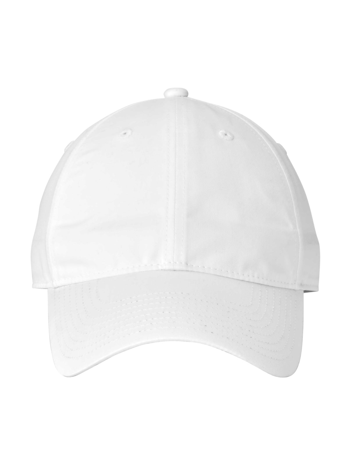 Unisex Unstructured Cotton/Poly Twill Cap - NKFB6449 - White