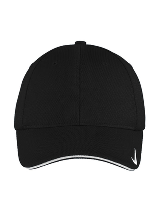 Unisex Dri-FIT Stretch Mesh Sandwich Bill Cap - NKFD9718 - Black/ White