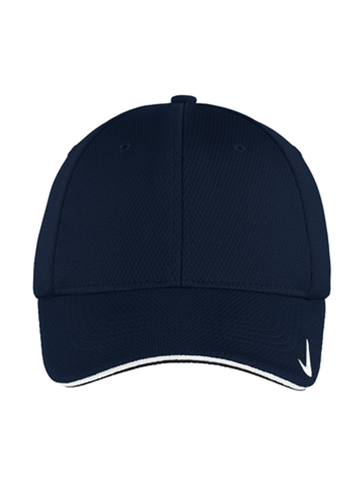 Unisex Dri-FIT Stretch Mesh Sandwich Bill Cap - NKFD9718 - Navy/ White