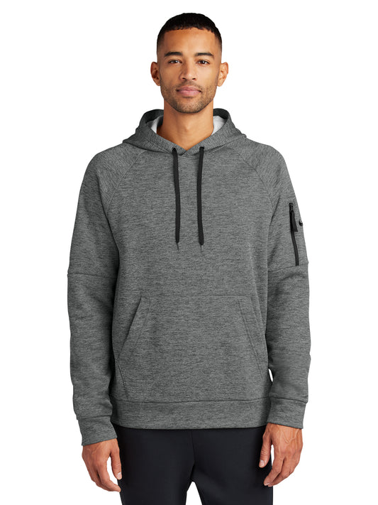 Men's 2-Pocket Fleece Pullover Hoodie - NKFD9735 - Charcoal Heather