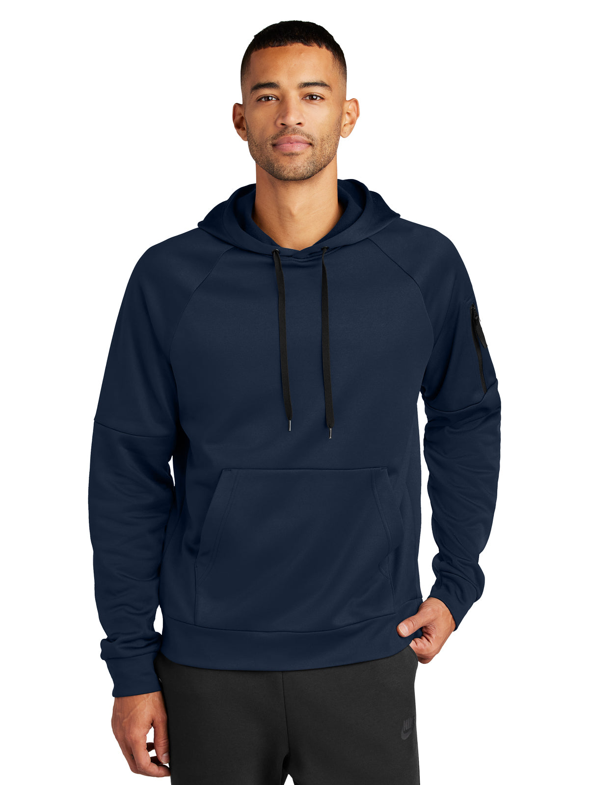 Men's 2-Pocket Fleece Pullover Hoodie - NKFD9735 - Navy