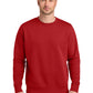Men's Club Fleece Sleeve Swoosh Crew Neck Sweatshirt - NKFD9863 - University Red