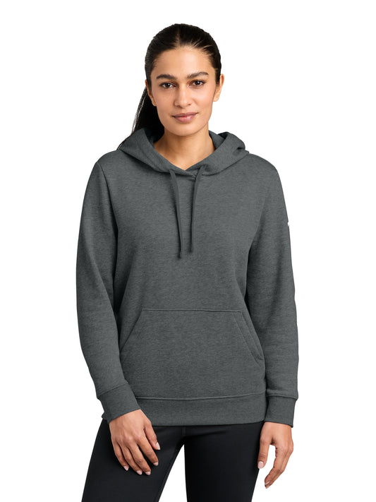 Women's 1-Pocket Fleece Club Fleece Pullover Hoodie - NKFD9889 - Charcoal Heather