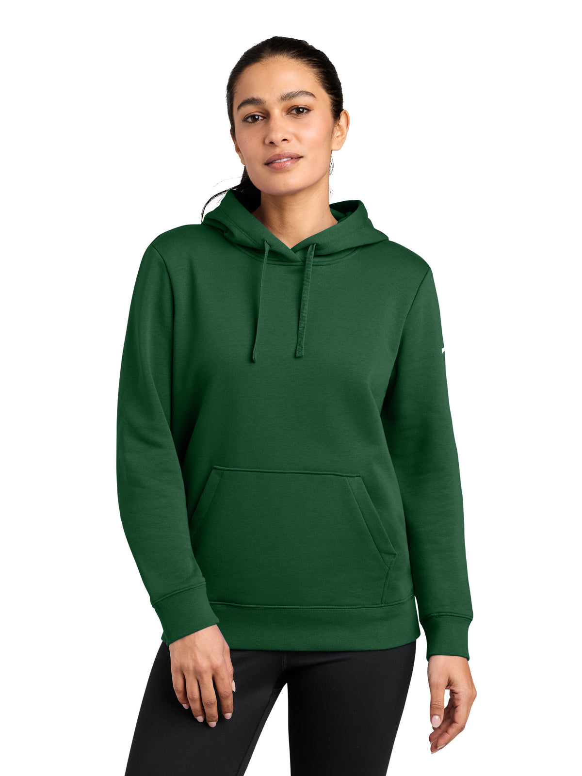 Women's 1-Pocket Fleece Club Fleece Pullover Hoodie - NKFD9889 - Gorge Green