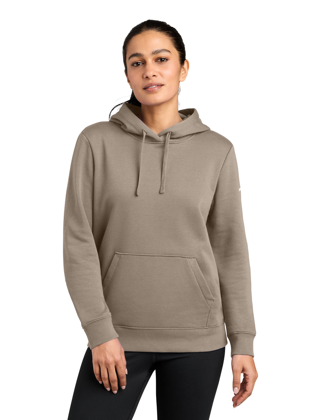 Women's 1-Pocket Fleece Club Fleece Pullover Hoodie - NKFD9889 - Khaki