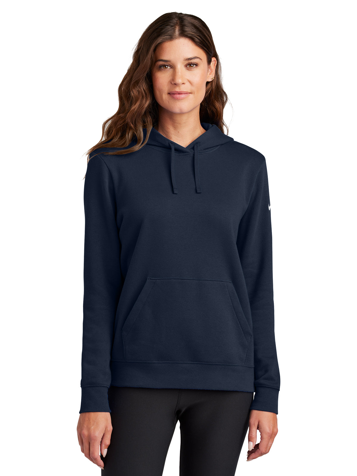 Women's 1-Pocket Fleece Club Fleece Pullover Hoodie - NKFD9889 - Midnight Navy