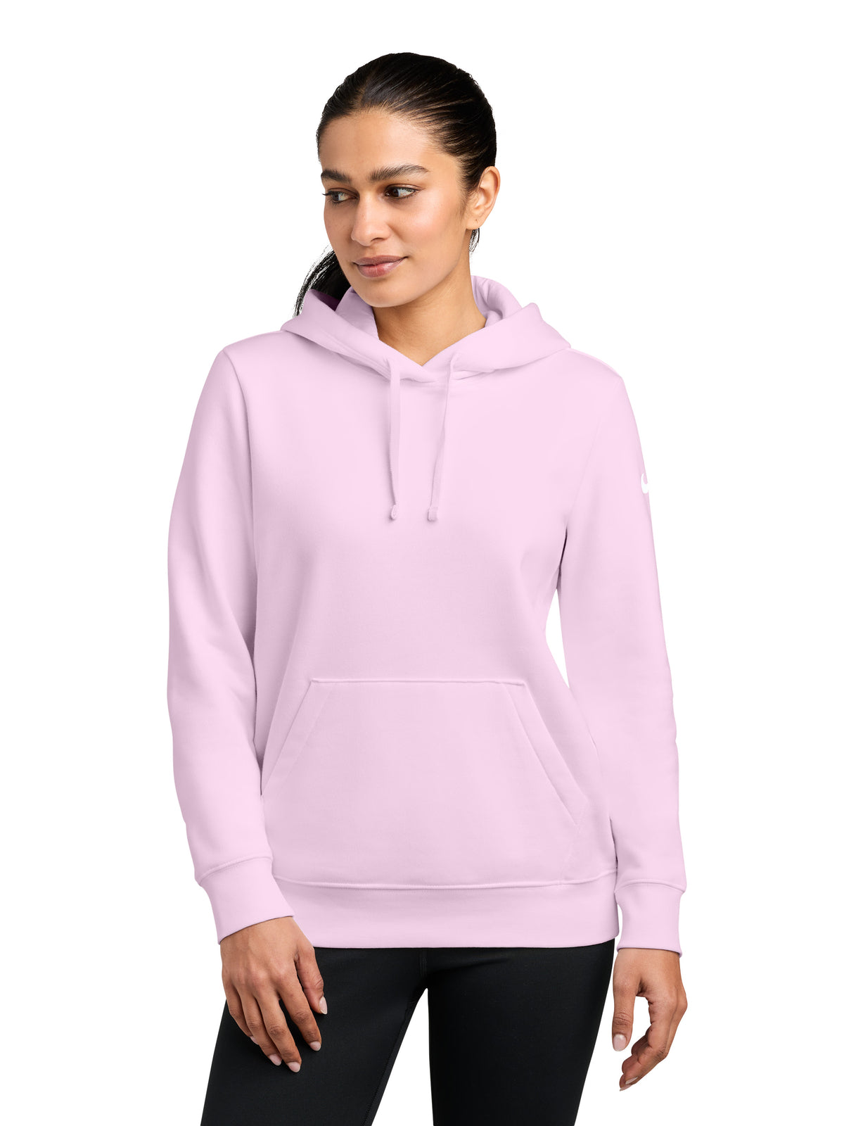 Women's 1-Pocket Fleece Club Fleece Pullover Hoodie - NKFD9889 - Pink Foam