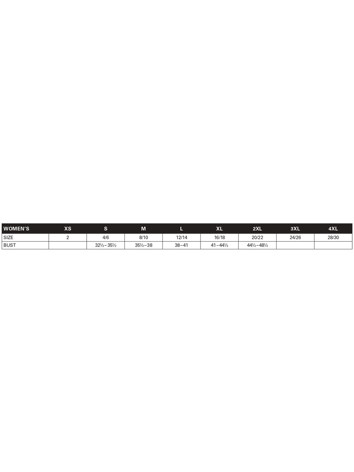 SIZECHART