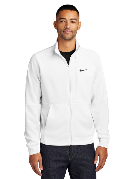 Men's Three-Pocket Full-Zip Chest Swoosh Jacket - NKFD9891 - White