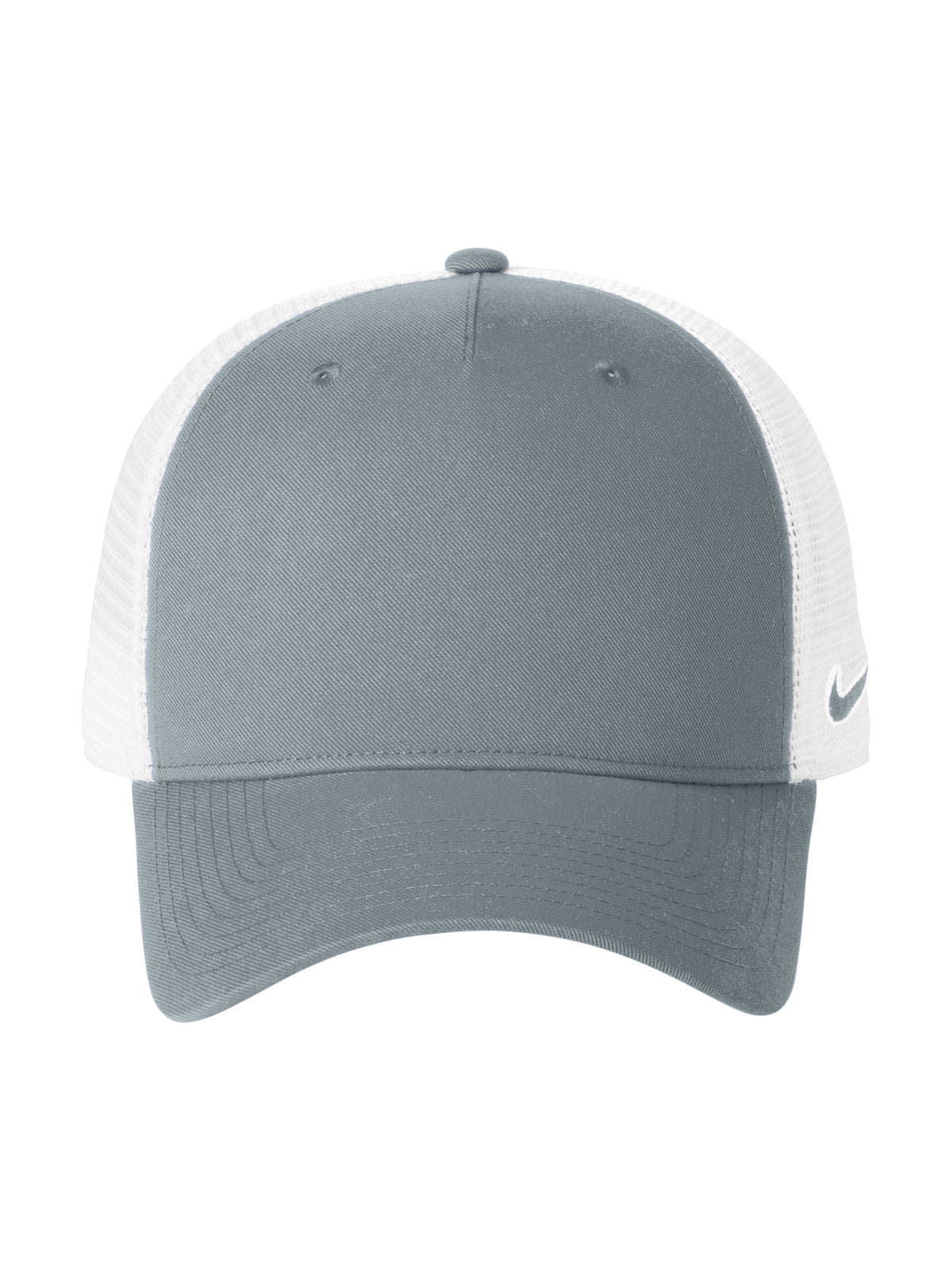 Unisex Snapback Mesh Trucker Cap - NKFN9893 - Cool Grey/ White
