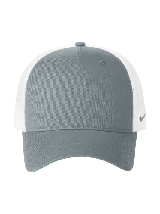 Unisex Snapback Mesh Trucker Cap - NKFN9893 - Cool Grey/ White