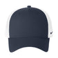 Unisex Snapback Mesh Trucker Cap - NKFN9893 - Navy/ White