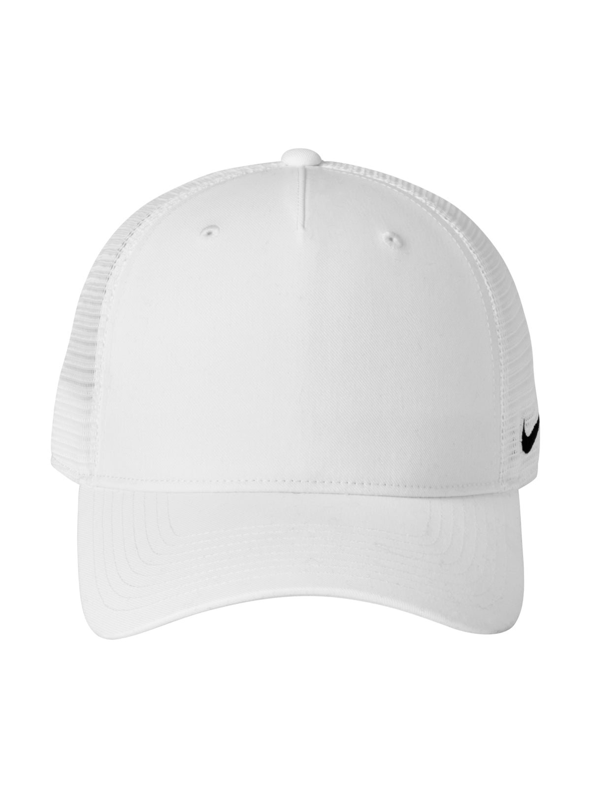 Unisex Snapback Mesh Trucker Cap - NKFN9893 - White/ White