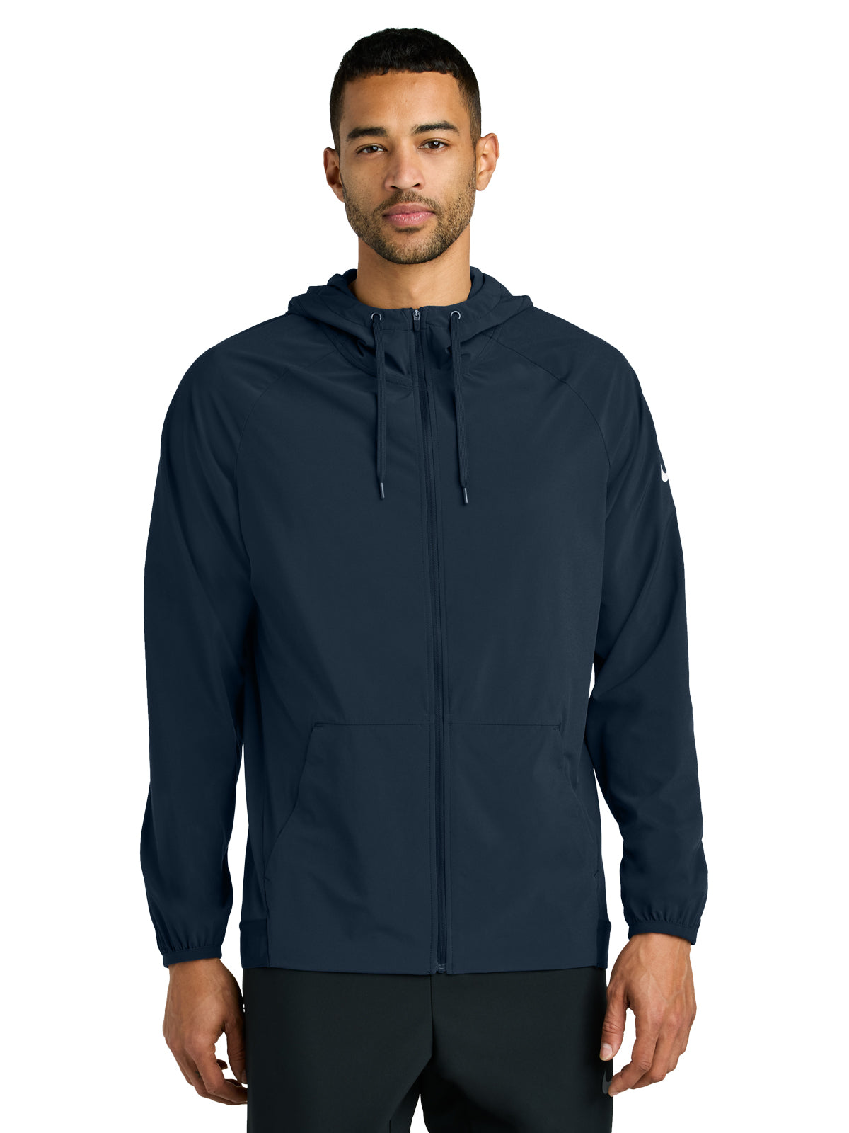 Men's Two-Pocket Pro Hooded Jacket - NKFQ4761 - Navy/ Game Royal