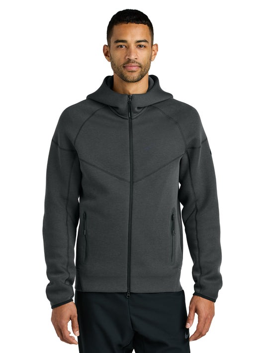 Men's 2-Pocket Tech Fleece Full-Zip Hoodie - NKFQ4762 - Anthracite Heather