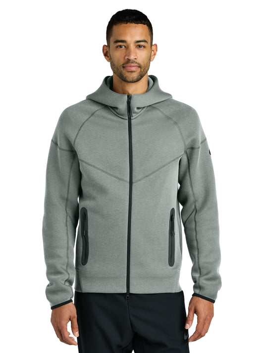 Men's 2-Pocket Tech Fleece Full-Zip Hoodie - NKFQ4762 - Dark Grey Heather
