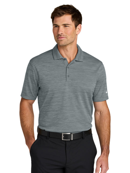 Men's Pocketless Striated Polo - NKFQ4792 - Cool Grey