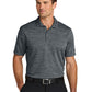 Men's Pocketless Striated Polo - NKFQ4792 - Dark Grey