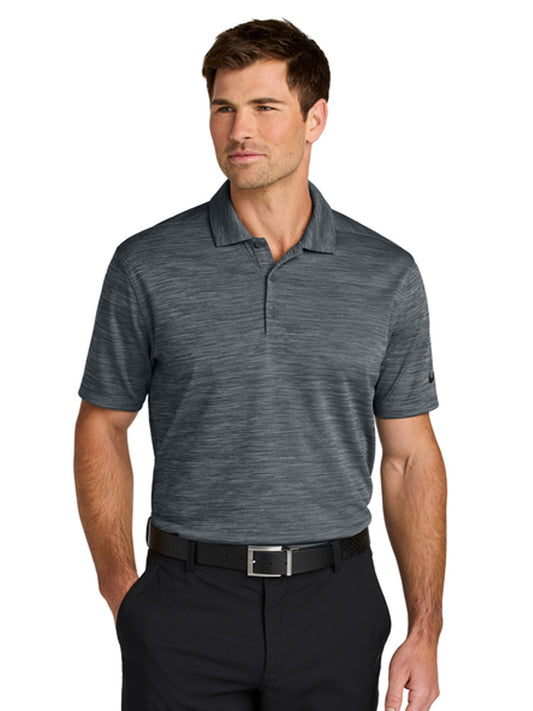 Men's Pocketless Striated Polo - NKFQ4792 - Dark Grey
