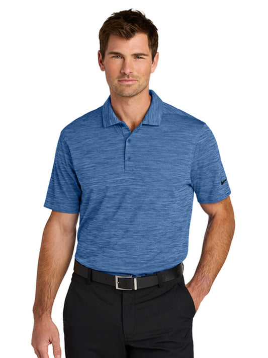 Men's Pocketless Striated Polo - NKFQ4792 - Game Royal