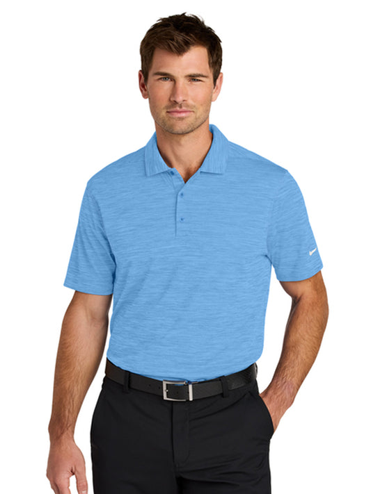 Men's Pocketless Striated Polo - NKFQ4792 - University Blue