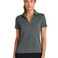 Women's Pocketless Smooth Heather Polo - NKFQ4793 - Anthracite Heather