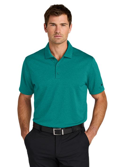Men's Pocketless Smooth Heather Polo - NKFQ4794 - Bright Spruce Heather