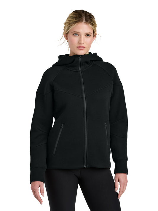 Women's Tech Fleece Full-Zip Hoodie Sweatshirt - NKFQ4798 - Black
