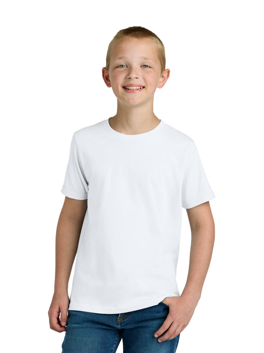 Unisex Youth Cotton T-Shirt - NL3310 - White