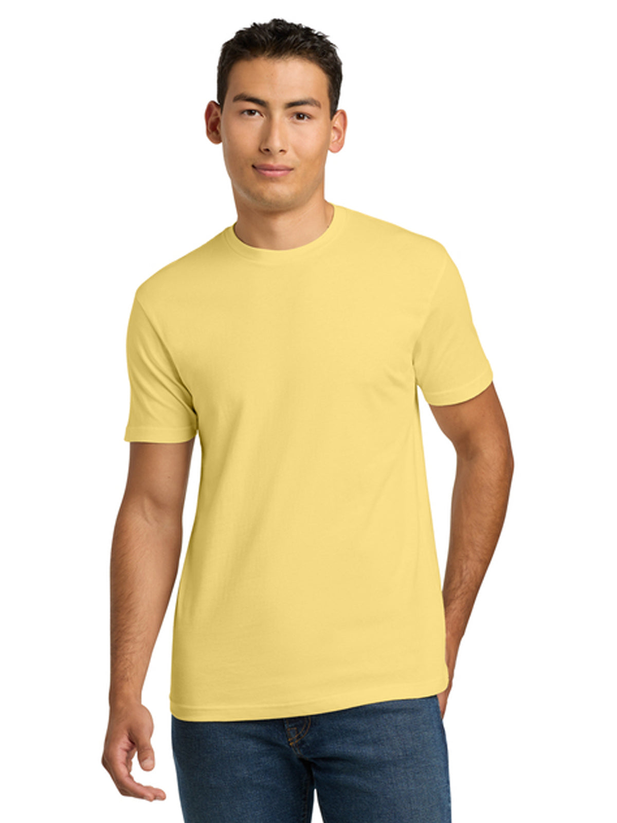 Unisex Pocketless Cotton Tee - NL3600 - Banana Cream