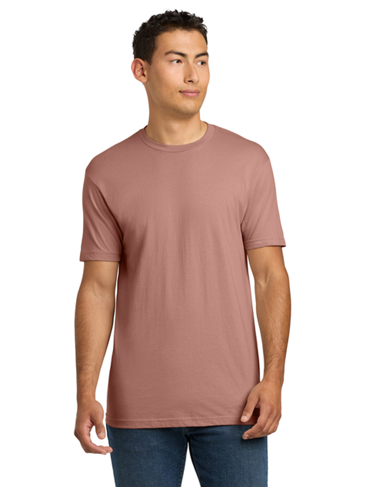Unisex Pocketless Cotton Tee - NL3600 - Desert Pink