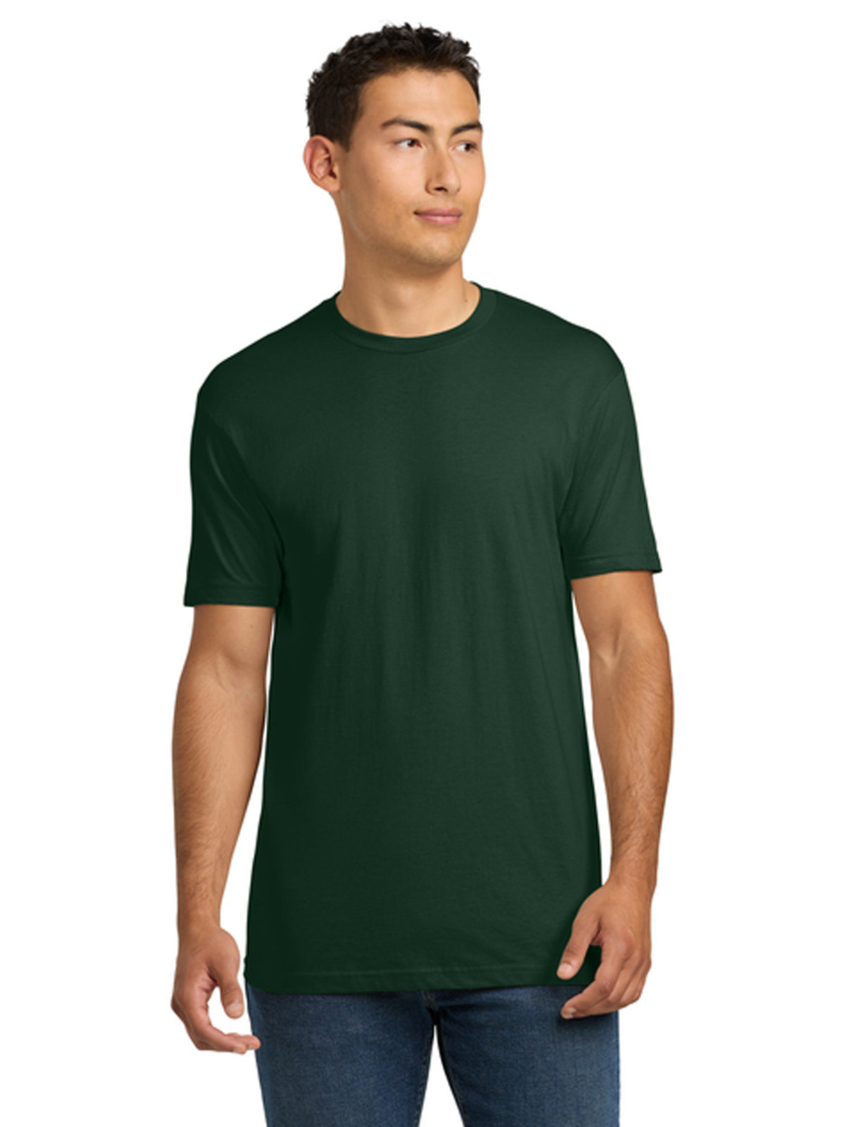 Unisex Pocketless Cotton Tee - NL3600 - Forest Green