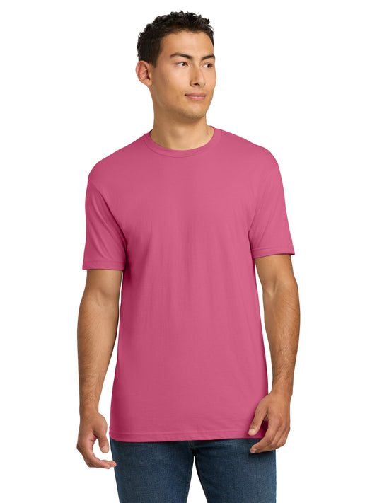 Unisex Pocketless Cotton Tee - NL3600 - Hot Pink