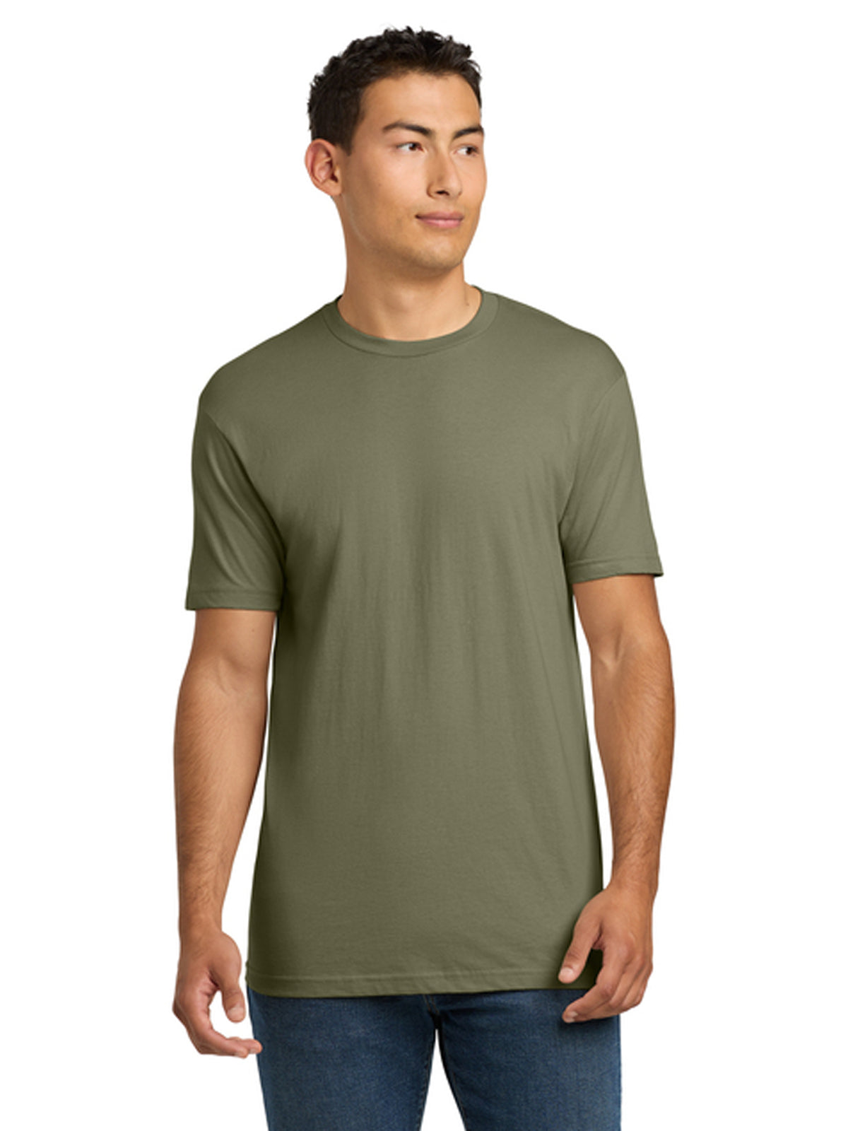 Unisex Pocketless Cotton Tee - NL3600 - Light Olive