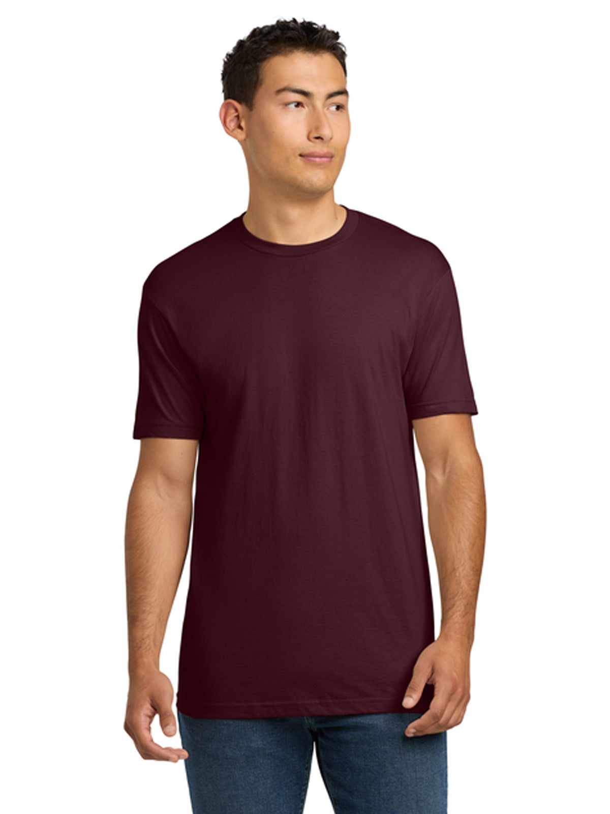 Unisex Pocketless Cotton Tee - NL3600 - Maroon
