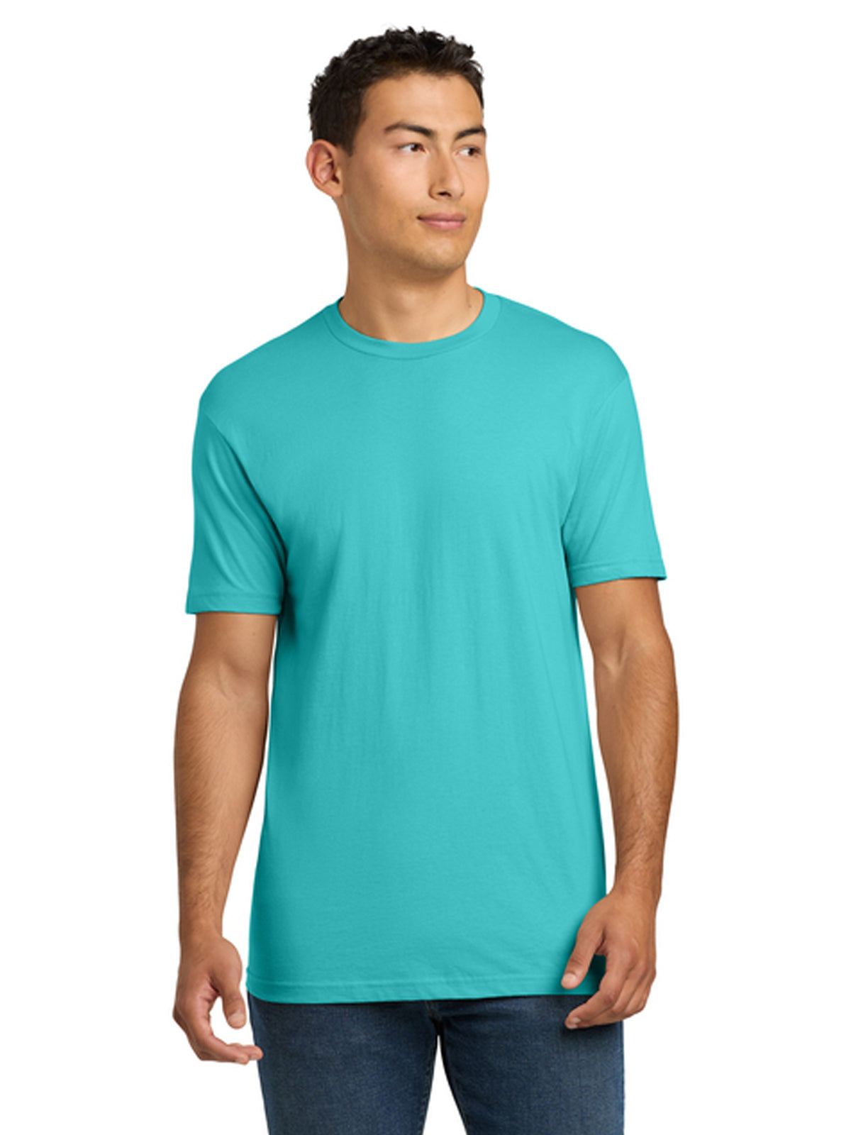Unisex Pocketless Cotton Tee - NL3600 - Tahiti Blue