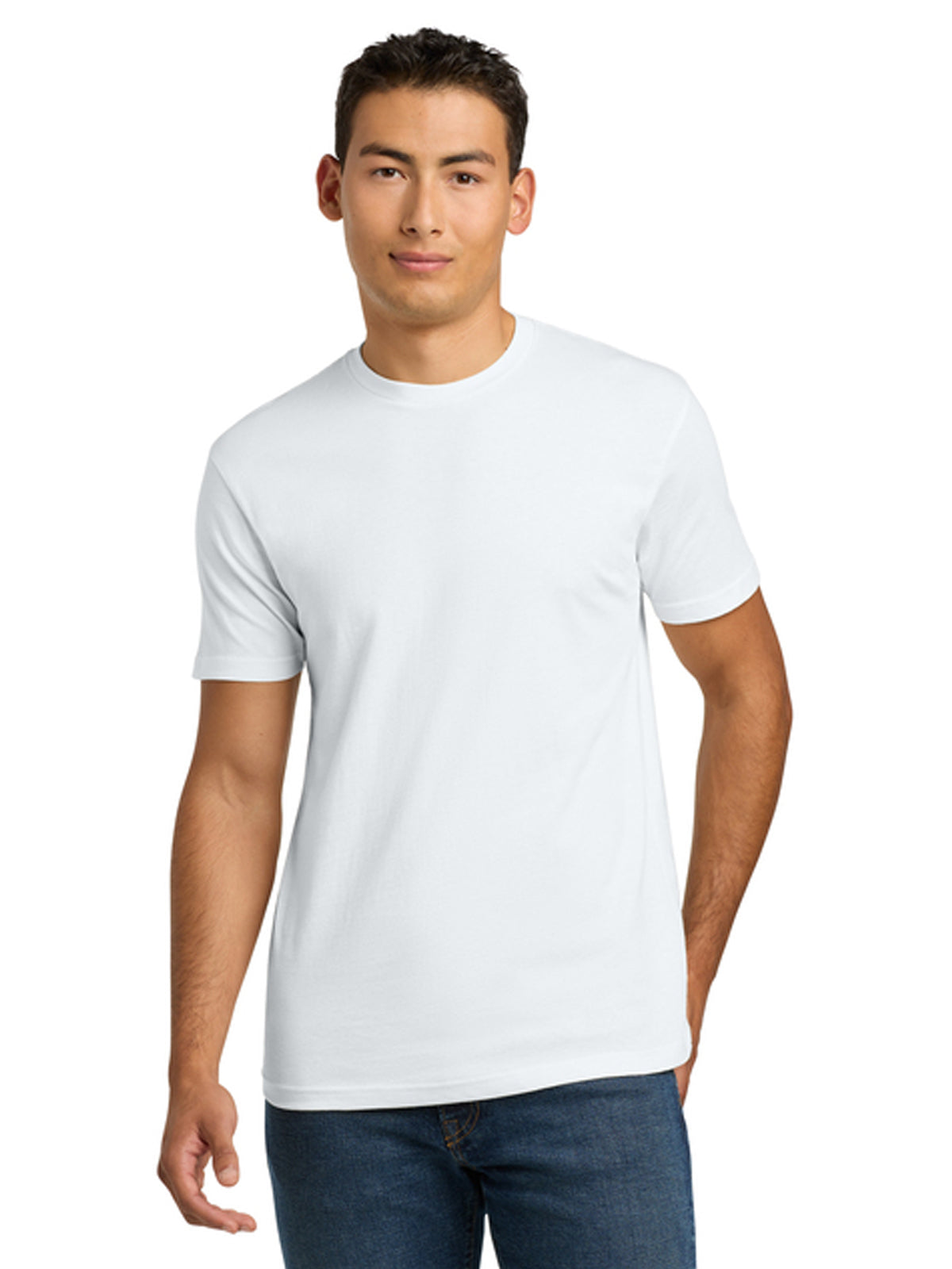 Unisex Pocketless Cotton Tee - NL3600 - White