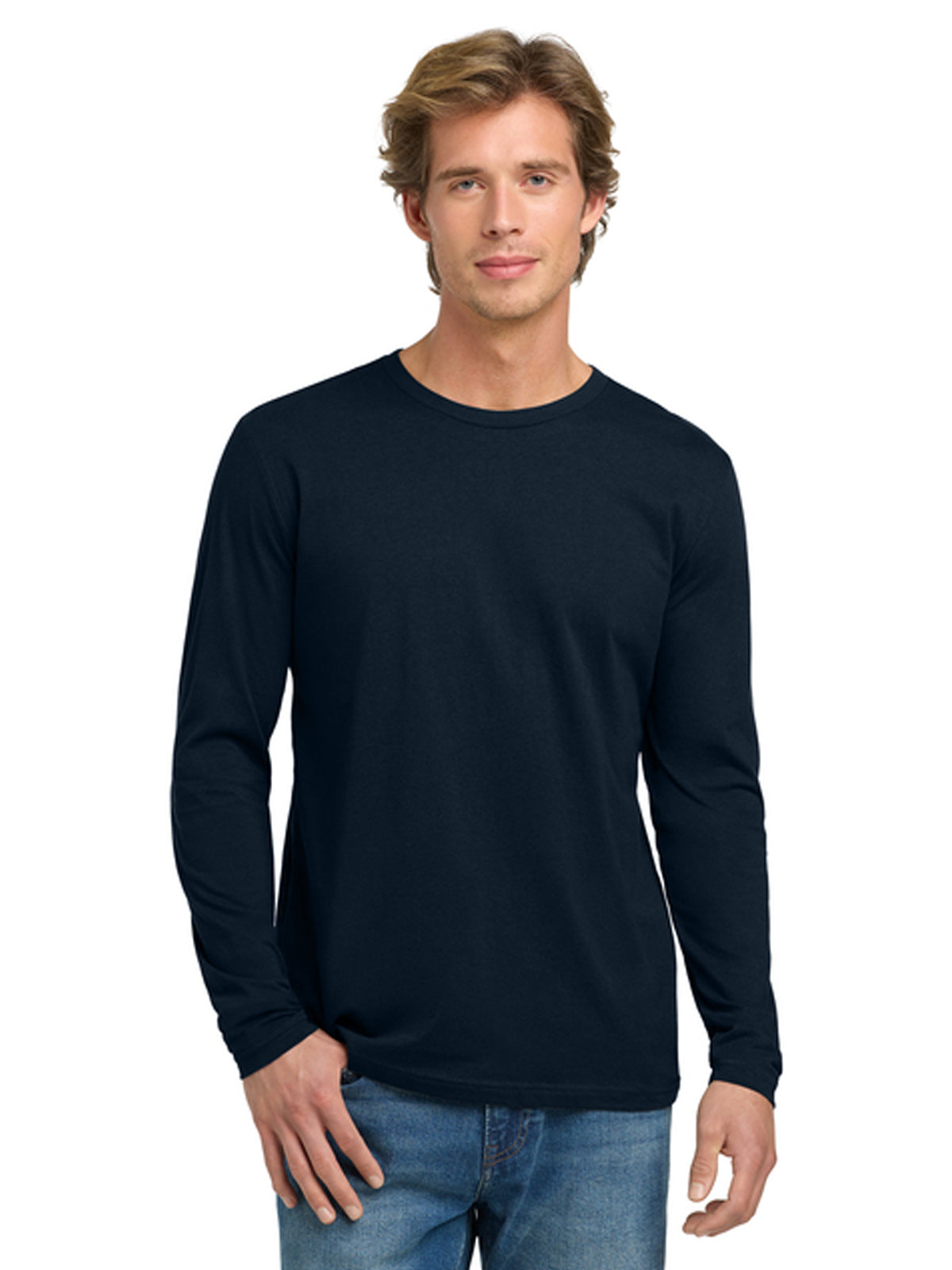 Unisex Pocketless Long Sleeve Tee - NL3601 - Midnight Navy