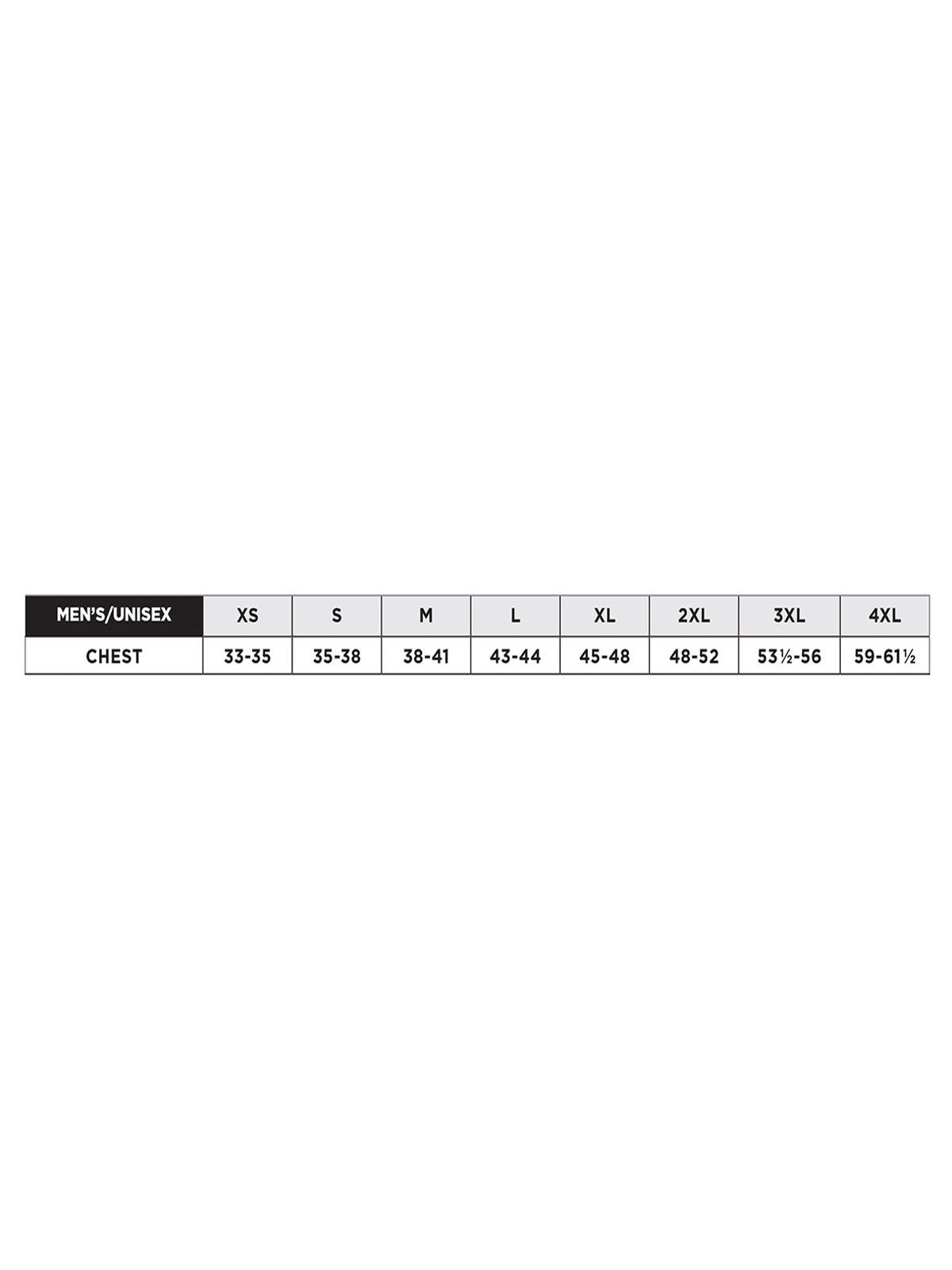 SIZECHART