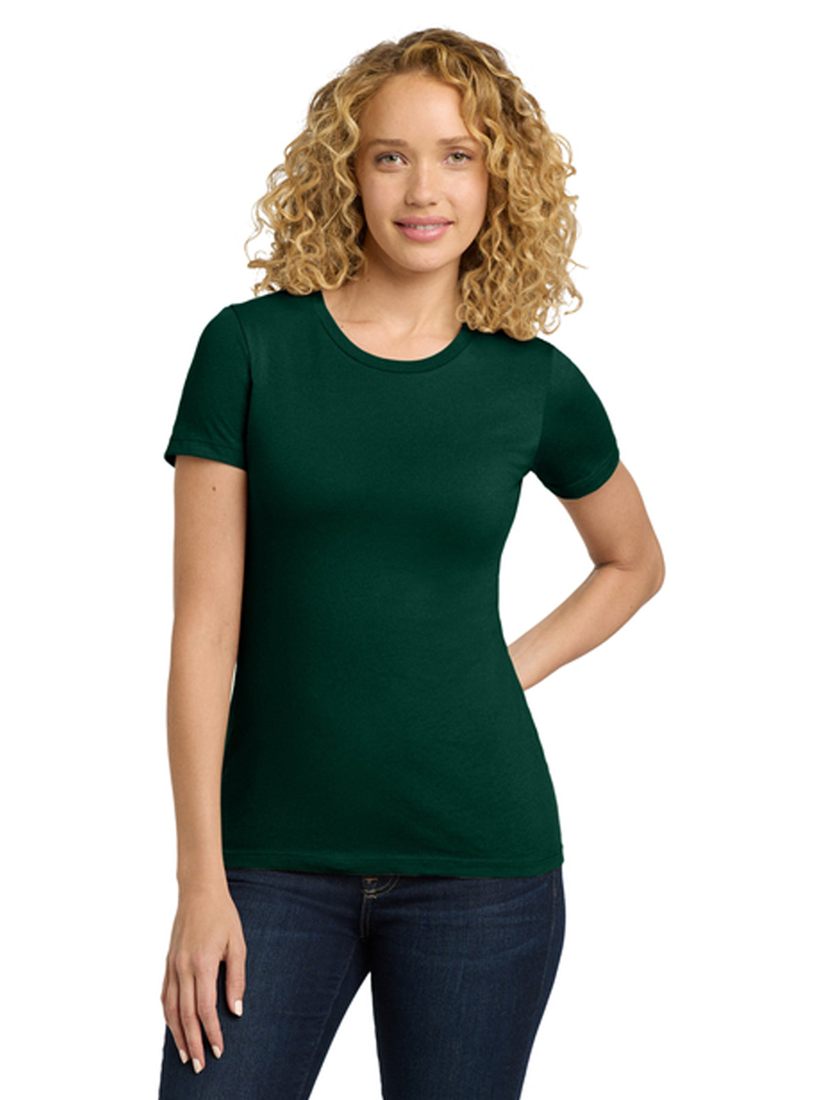 Women's Pocketless Cotton Tee - NL3900 - Forest Green