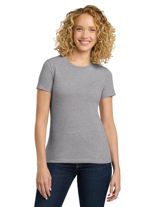 Women's Pocketless Cotton Tee - NL3900 - Heather Gray