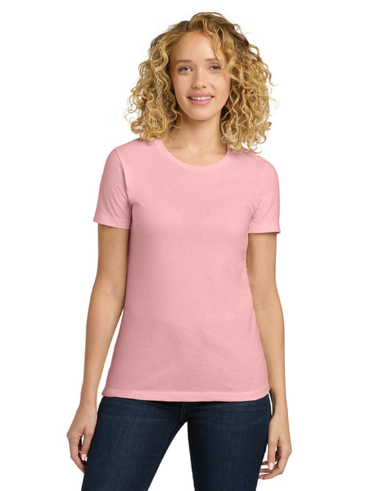 Women's Pocketless Cotton Tee - NL3900 - Light Pink