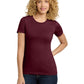 Women's Pocketless Cotton Tee - NL3900 - Maroon