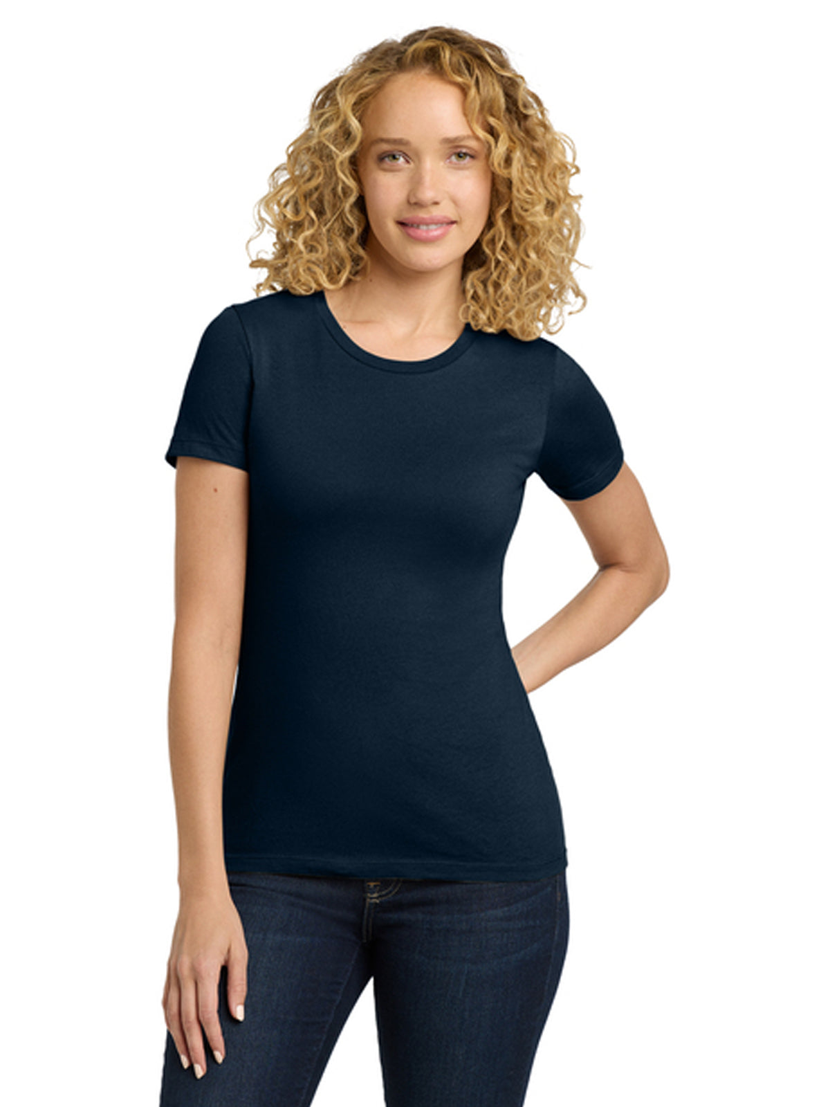 Women's Pocketless Cotton Tee - NL3900 - Midnight Navy